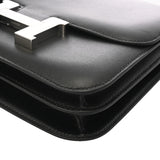 HERMES エルメス コンスタンス3 ミニ 18 ブラック Y刻印(2020年頃) レディース ボックスカーフ ショルダーバッグ ABランク 中古 銀蔵