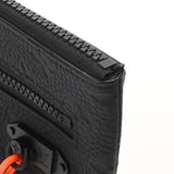 LOUIS VUITTON ルイヴィトン モノグラムレザー ポシェット A4 ブラック/オレンジ M67461 メンズ トリヨンレザー クラッチバッグ Aランク 中古 銀蔵