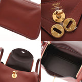 HERMES エルメス リンディ ミニ 2 ルージュアッシュ W刻印(2024年頃) レディース ヴォースイフト ショルダーバッグ 新同 中古 銀蔵