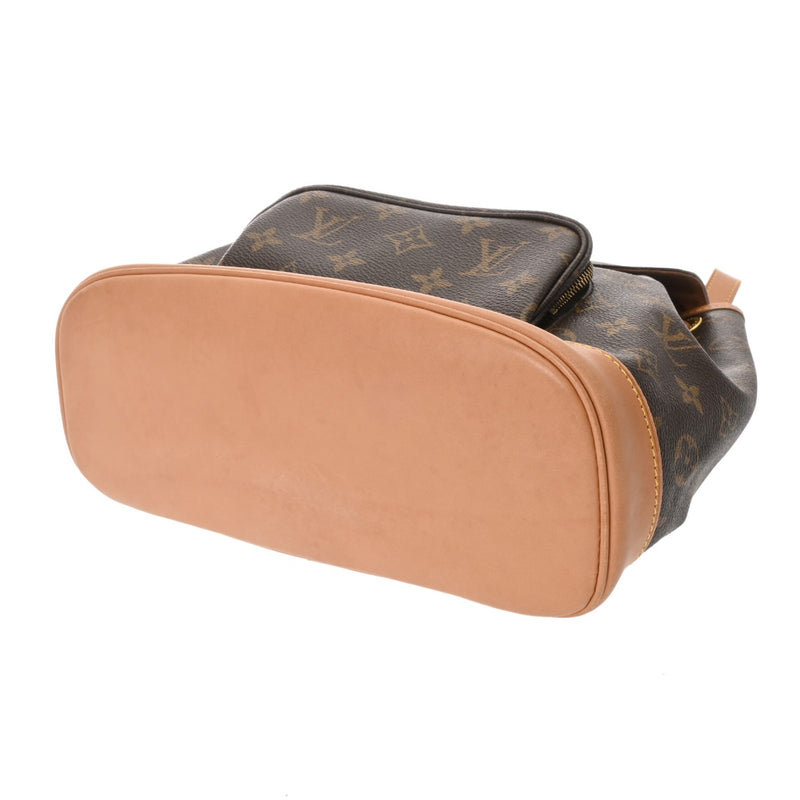 LOUIS VUITTON ルイヴィトン モノグラム モンスリ MM ブラウン M51136 レディース モノグラムキャンバス リュック・デイパック ABランク 中古 銀蔵