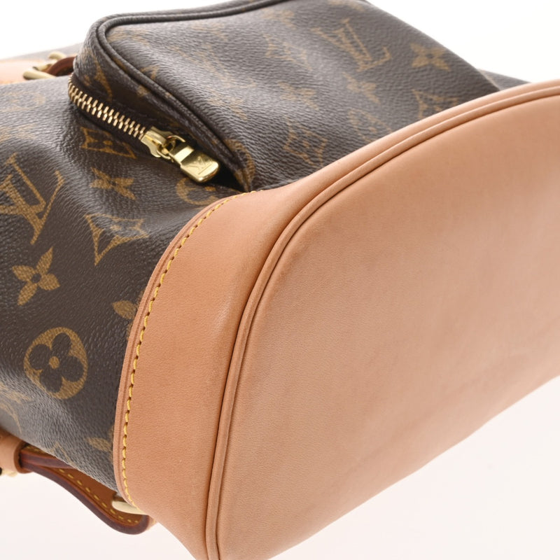 LOUIS VUITTON ルイヴィトン モノグラム モンスリ MM ブラウン M51136 レディース モノグラムキャンバス リュック・デイパック ABランク 中古 銀蔵