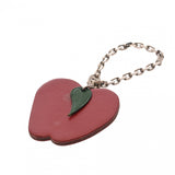 HERMES エルメス アップルモチーフ バッグチャーム レッド/グリーン レディース レザー キーホルダー ABランク 中古 銀蔵