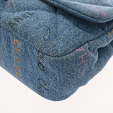 CHANEL シャネル マトラッセ チェーンショルダー 25cm  ブルー レディース デニム ショルダーバッグ Aランク 中古 銀蔵