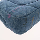 CHANEL シャネル マトラッセ チェーンショルダー 25cm  ブルー レディース デニム ショルダーバッグ Aランク 中古 銀蔵