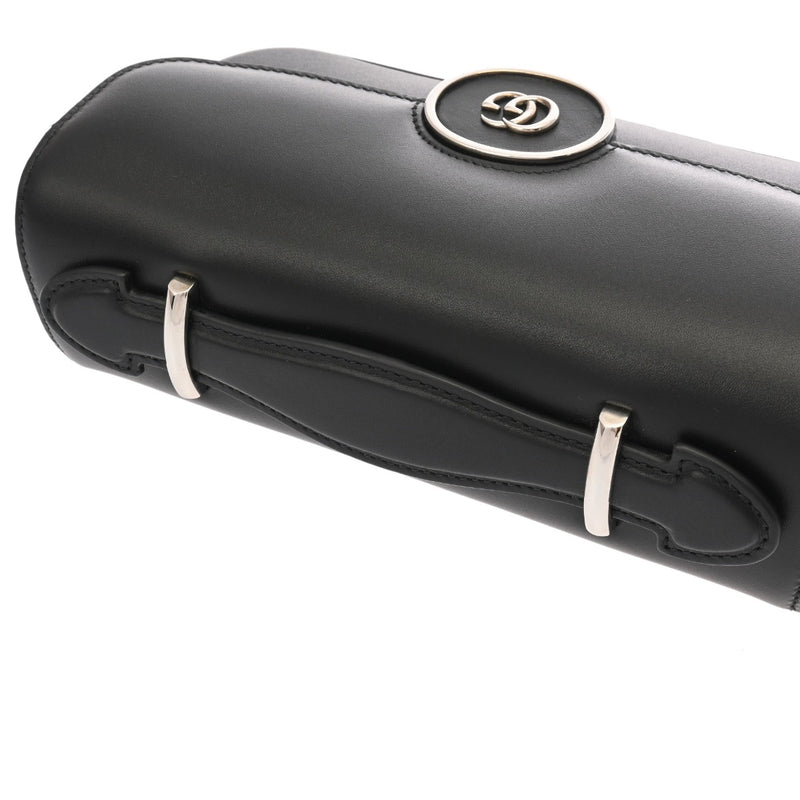 GUCCI グッチ ダブルG ミニショルダーバッグ 2WAY ブラック 739722 レディース レザー ショルダーバッグ 新同 中古 銀蔵