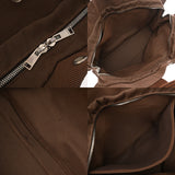 HERMES エルメス エールライン MM 新型 ブラウン ユニセックス キャンバス トートバッグ ABランク 中古 銀蔵