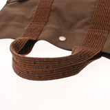 HERMES エルメス エールライン MM 新型 ブラウン ユニセックス キャンバス トートバッグ ABランク 中古 銀蔵