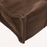 HERMES エルメス エールライン MM 新型 ブラウン ユニセックス キャンバス トートバッグ ABランク 中古 銀蔵