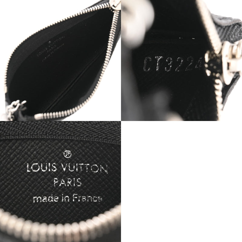 LOUIS VUITTON ルイヴィトン ダミエグラフィット ポシェットクレ ブラック/グレー  N60155 メンズ ダミエキャンバス コインケース 新同 中古 銀蔵