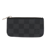 LOUIS VUITTON ルイヴィトン ダミエグラフィット ポシェットクレ ブラック/グレー  N60155 メンズ ダミエキャンバス コインケース 新同 中古 銀蔵