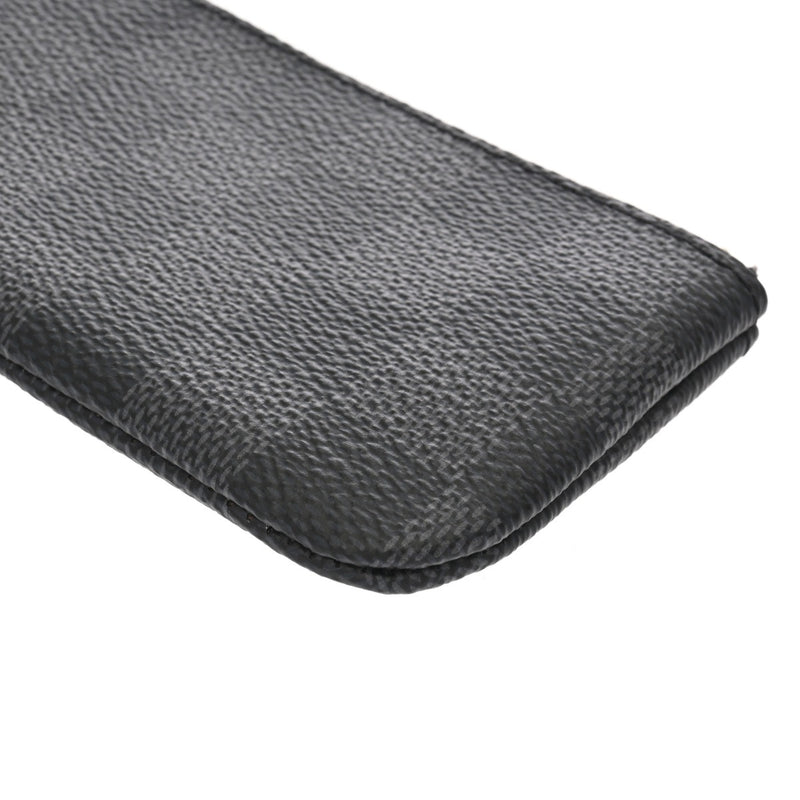 LOUIS VUITTON ルイヴィトン ダミエグラフィット ポシェットクレ ブラック/グレー  N60155 メンズ ダミエキャンバス コインケース 新同 中古 銀蔵