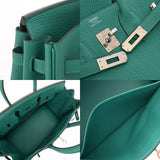 HERMES エルメス バーキン 25 ヴェールヴェロン D刻印(2019年頃) レディース トゴ ハンドバッグ Aランク 中古 銀蔵