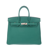 HERMES エルメス バーキン 25 ヴェールヴェロン D刻印(2019年頃) レディース トゴ ハンドバッグ Aランク 中古 銀蔵