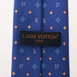 LOUIS VUITTON ルイヴィトン クラヴァット モノグラム ハーロー ブルー M76612 メンズ シルク100％ ネクタイ Aランク 中古 銀蔵