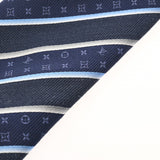 LOUIS VUITTON ルイヴィトン クラヴァット モノグラムストライピー ネイビー M73193 メンズ シルク100％ ネクタイ Bランク 中古 銀蔵