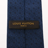 LOUIS VUITTON ルイヴィトン クラヴァット モノグラムクラシック ブルー メンズ シルク100％ ネクタイ Aランク 中古 銀蔵