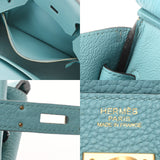 HERMES エルメス バーキン 30 ブルーアトール T刻印(2015年頃) レディース トゴ ハンドバッグ Bランク 中古 銀蔵