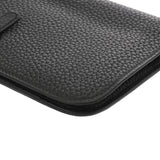 HERMES エルメス ドゴン GM ブラック B刻印(2023年頃) ユニセックス トゴ 長財布 Aランク 中古 銀蔵