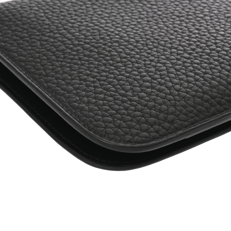 HERMES エルメス ドゴン GM ブラック B刻印(2023年頃) ユニセックス トゴ 長財布 Aランク 中古 銀蔵