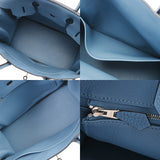 HERMES エルメス バーキン 30 アズール C刻印(2018年頃) レディース トゴ ハンドバッグ Bランク 中古 銀蔵