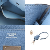 HERMES エルメス バーキン 30 アズール C刻印(2018年頃) レディース トゴ ハンドバッグ Bランク 中古 銀蔵