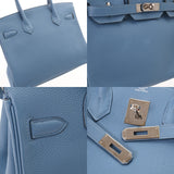 HERMES エルメス バーキン 30 アズール C刻印(2018年頃) レディース トゴ ハンドバッグ Bランク 中古 銀蔵