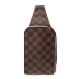 LOUIS VUITTON ルイヴィトン ダミエ ジェロニモス 後期型 ブラウン N51994 ユニセックス ダミエキャンバス ショルダーバッグ ABランク 中古 銀蔵