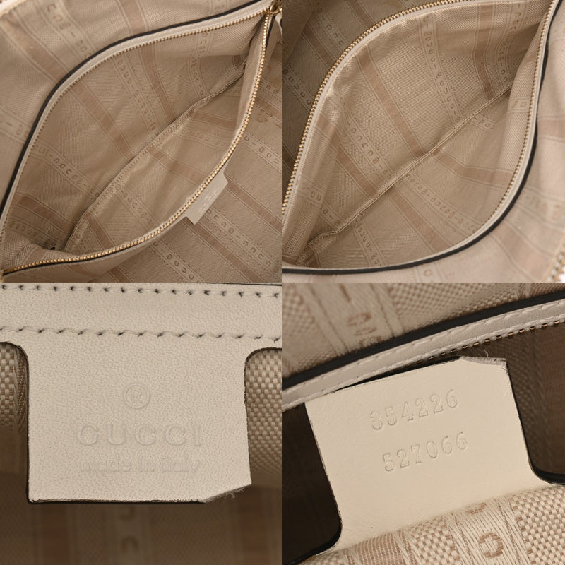 GUCCI グッチ ディアマンテ ミニボストンバッグ アウトレット ホワイト 353394 ユニセックス レザー PVC ボストンバッグ ABランク 中古 銀蔵