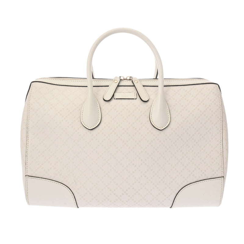 GUCCI グッチ ディアマンテ ミニボストンバッグ アウトレット ホワイト 353394 ユニセックス レザー PVC ボストンバッグ ABランク 中古 銀蔵