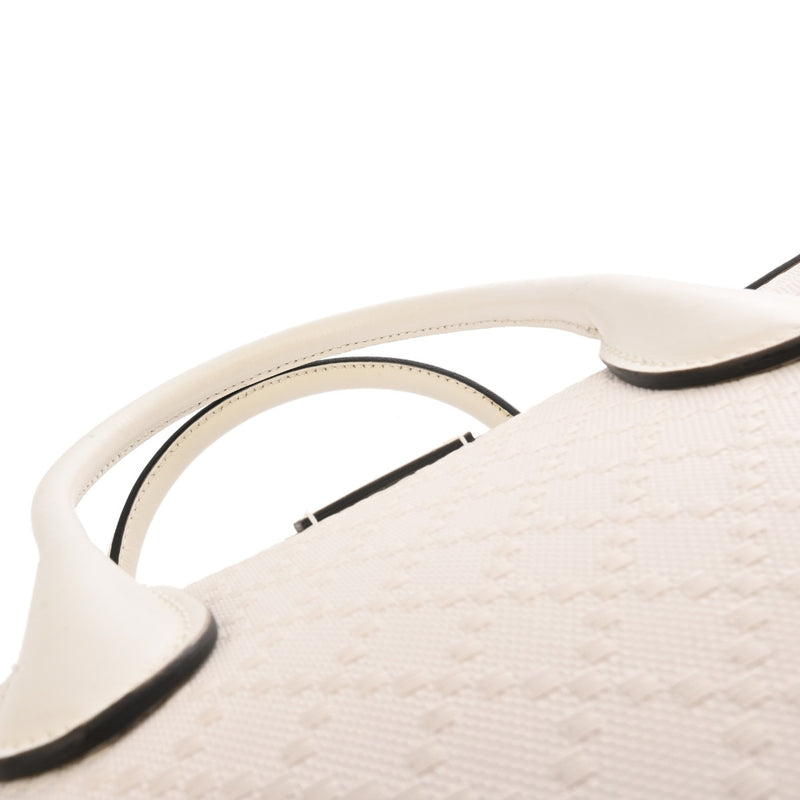 GUCCI グッチ ディアマンテ ミニボストンバッグ アウトレット ホワイト 353394 ユニセックス レザー PVC ボストンバッグ ABランク 中古 銀蔵