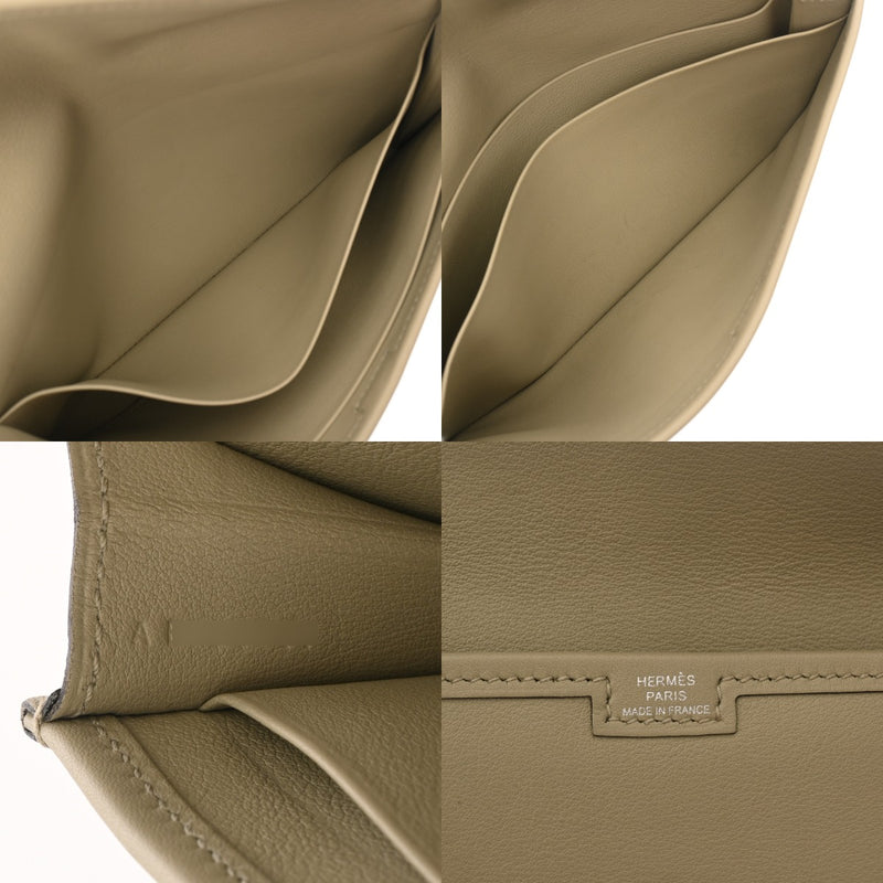HERMES エルメス ジジェ デュオ セージ A刻印(2017年頃) レディース ヴォースイフト クラッチバッグ ABランク 中古 銀蔵