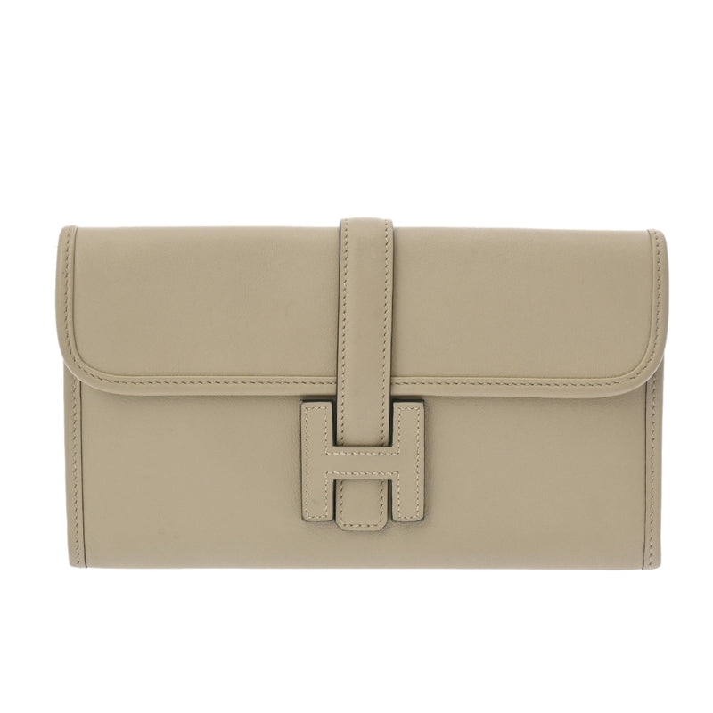 HERMES エルメス ジジェ デュオ セージ A刻印(2017年頃) レディース ヴォースイフト クラッチバッグ ABランク 中古 銀蔵