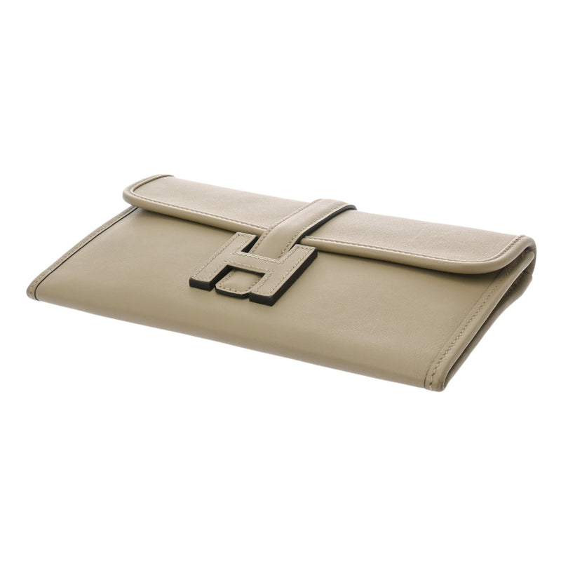 HERMES エルメス ジジェ デュオ セージ A刻印(2017年頃) レディース ヴォースイフト クラッチバッグ ABランク 中古 銀蔵