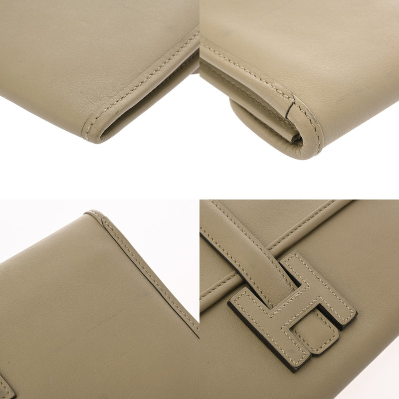HERMES エルメス ジジェ デュオ セージ A刻印(2017年頃) レディース ヴォースイフト クラッチバッグ ABランク 中古 銀蔵
