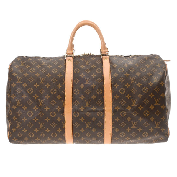 LOUIS VUITTON ルイヴィトン モノグラム キーポル 55  ブラウン M41424 ユニセックス モノグラムキャンバス ボストンバッグ ABランク 中古 銀蔵