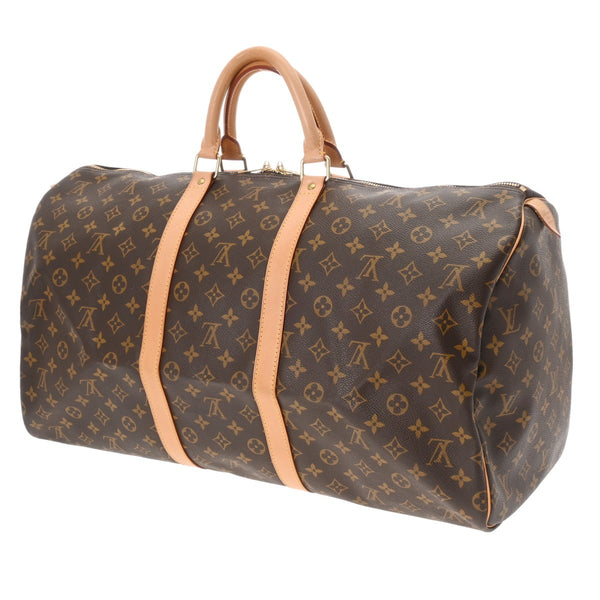 LOUIS VUITTON ルイヴィトン モノグラム キーポル 55  ブラウン M41424 ユニセックス モノグラムキャンバス ボストンバッグ ABランク 中古 銀蔵
