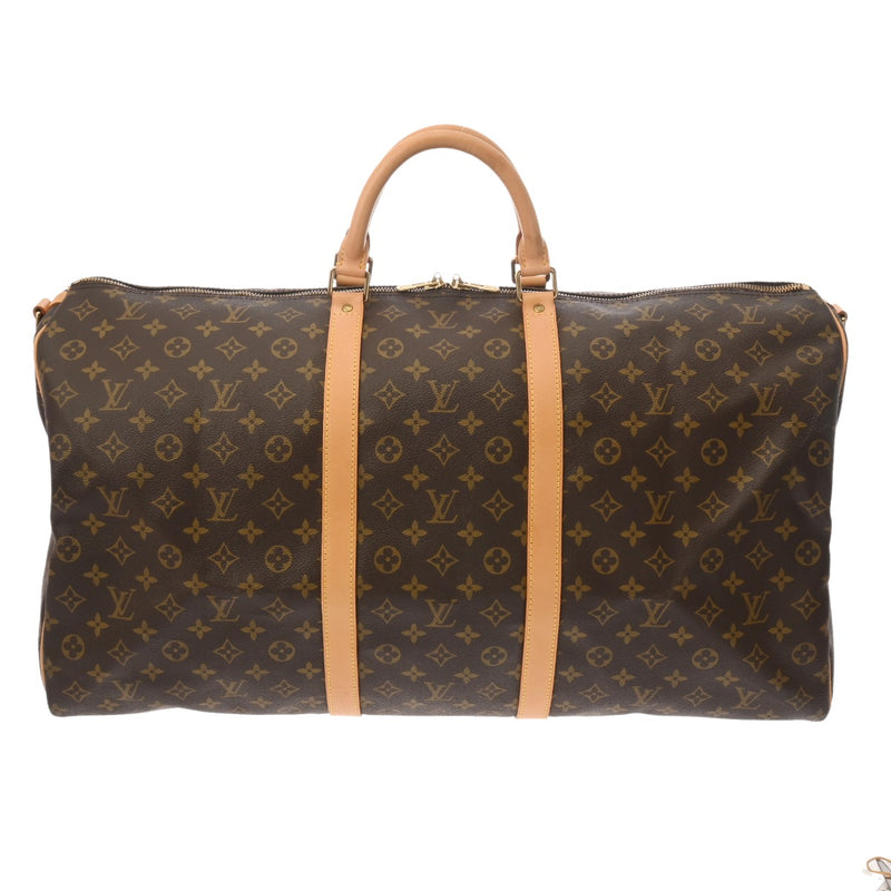 LOUIS VUITTON ルイヴィトン モノグラム キーポル バンドリエール 60 ブラウン M41412 ユニセックス モノグラムキャンバス ボストンバッグ ABランク 中古 銀蔵