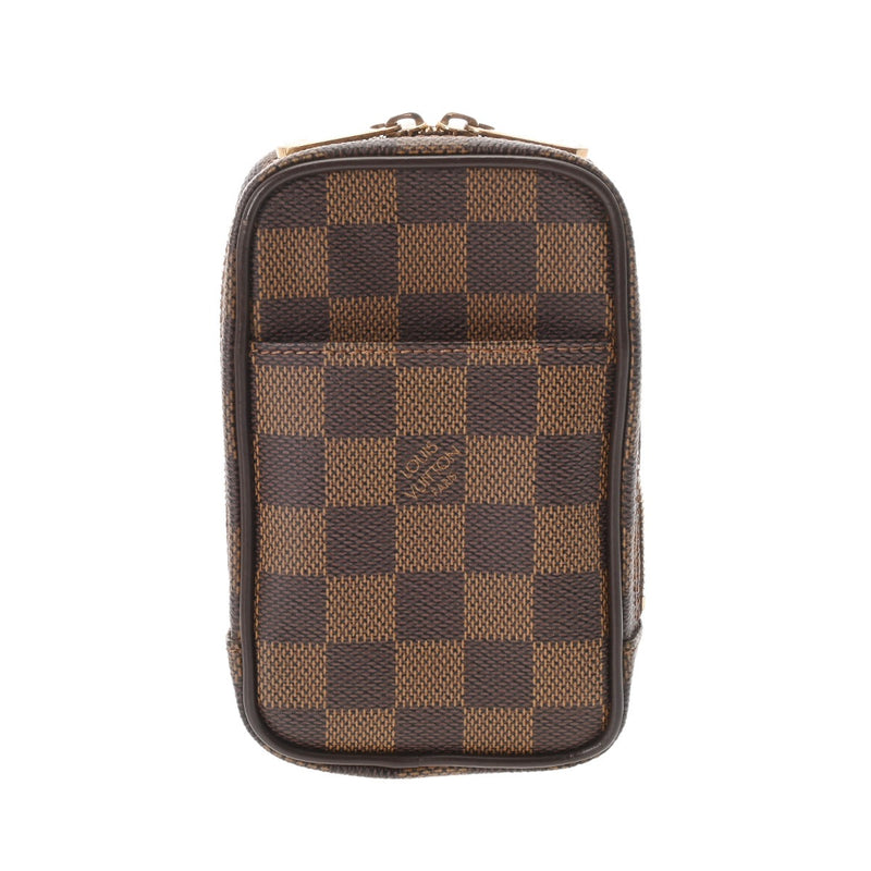 LOUIS VUITTON ルイヴィトン ダミエ エテュイオカピ PM ブラウン N61738 ユニセックス ダミエキャンバス ポーチ ABランク 中古 銀蔵