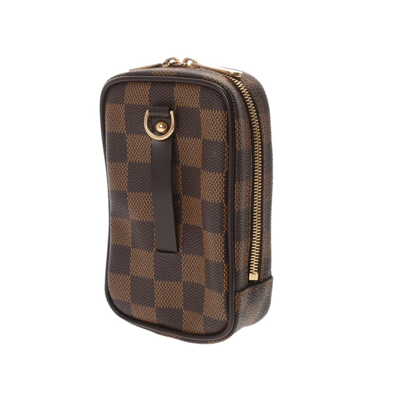 LOUIS VUITTON ルイヴィトン ダミエ エテュイオカピ PM ブラウン N61738 ユニセックス ダミエキャンバス ポーチ ABランク 中古 銀蔵