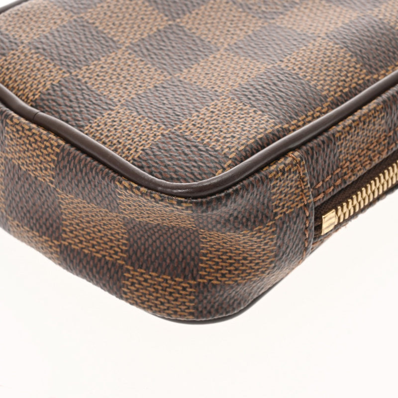 LOUIS VUITTON ルイヴィトン ダミエ エテュイオカピ PM ブラウン N61738 ユニセックス ダミエキャンバス ポーチ ABランク 中古 銀蔵