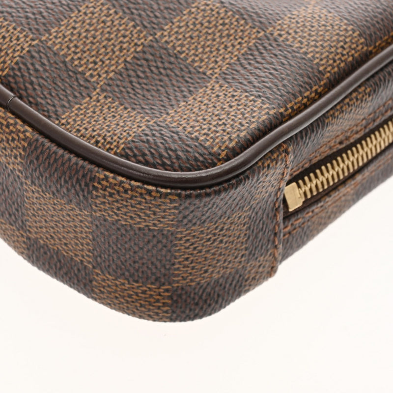 LOUIS VUITTON ルイヴィトン ダミエ エテュイオカピ PM ブラウン N61738 ユニセックス ダミエキャンバス ポーチ ABランク 中古 銀蔵