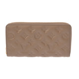 LOUIS VUITTON ルイヴィトン モノグラムアンプラント バイカラー ジッピーウォレット トープ M80481 レディース ラムレザー 長財布 Aランク 中古 銀蔵