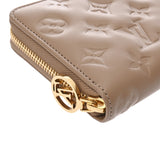 LOUIS VUITTON ルイヴィトン モノグラムアンプラント バイカラー ジッピーウォレット トープ M80481 レディース ラムレザー 長財布 Aランク 中古 銀蔵