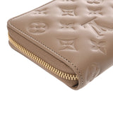 LOUIS VUITTON ルイヴィトン モノグラムアンプラント バイカラー ジッピーウォレット トープ M80481 レディース ラムレザー 長財布 Aランク 中古 銀蔵