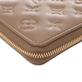 LOUIS VUITTON ルイヴィトン モノグラムアンプラント バイカラー ジッピーウォレット トープ M80481 レディース ラムレザー 長財布 Aランク 中古 銀蔵