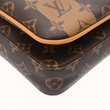 LOUIS VUITTON ルイヴィトン モノグラム ストライプ トリオメッセンジャー NIGOコラボ ブラウン M45965 レディース モノグラムキャンバス ショルダーバッグ ABランク 中古 銀蔵