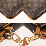 LOUIS VUITTON ルイヴィトン モノグラム ストライプ トリオメッセンジャー NIGOコラボ ブラウン M45965 レディース モノグラムキャンバス ショルダーバッグ ABランク 中古 銀蔵