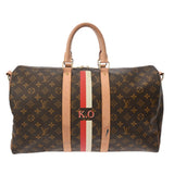 LOUIS VUITTON ルイヴィトン モノグラム キーポル バンドリエール 45 マイLV イニシャル入り ブラウン M41418 ユニセックス モノグラムキャンバス ボストンバッグ Bランク 中古 銀蔵