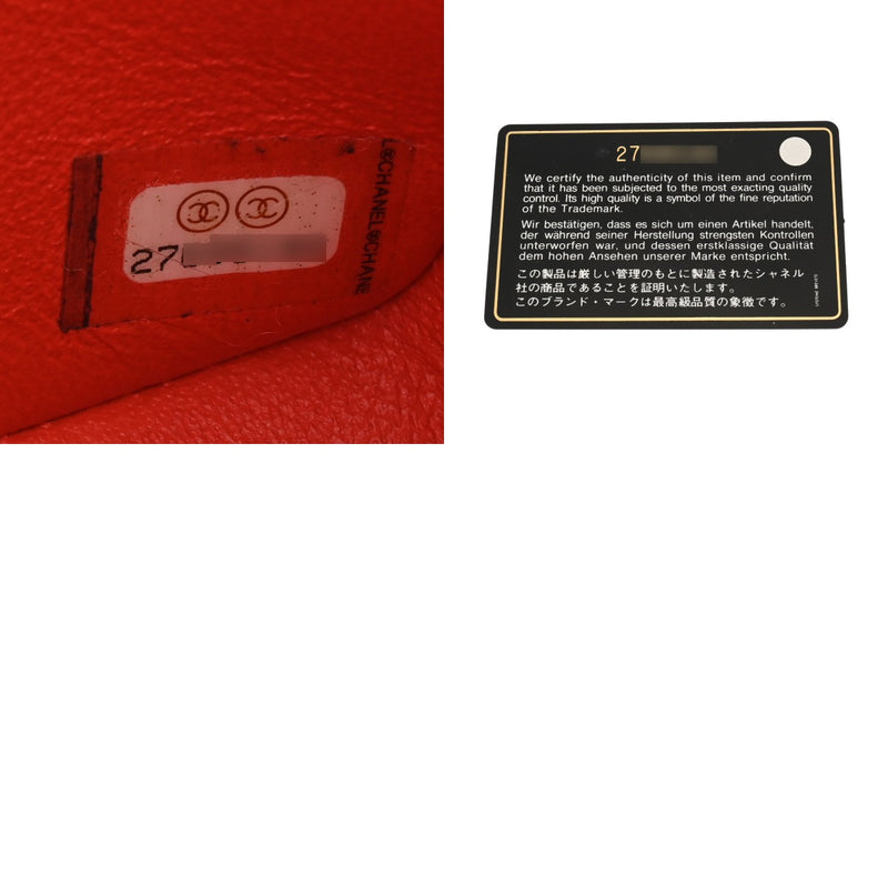 CHANEL シャネル ミニチェーンショルダー 17cm レッド A35200 レディース ラムスキン ショルダーバッグ ABランク 中古 銀蔵