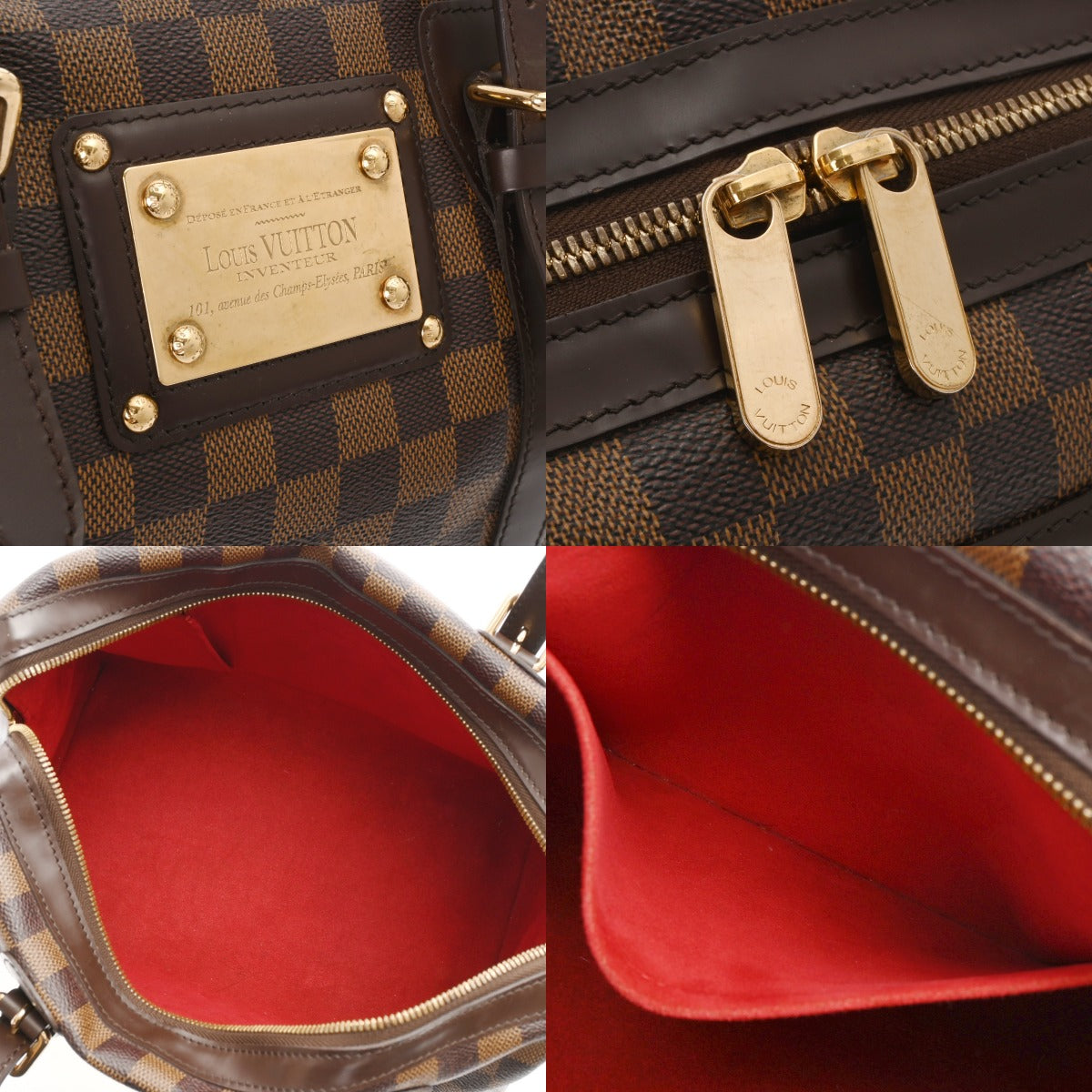 ルイヴィトン バークレー 14137 ブラウン レディース ダミエ